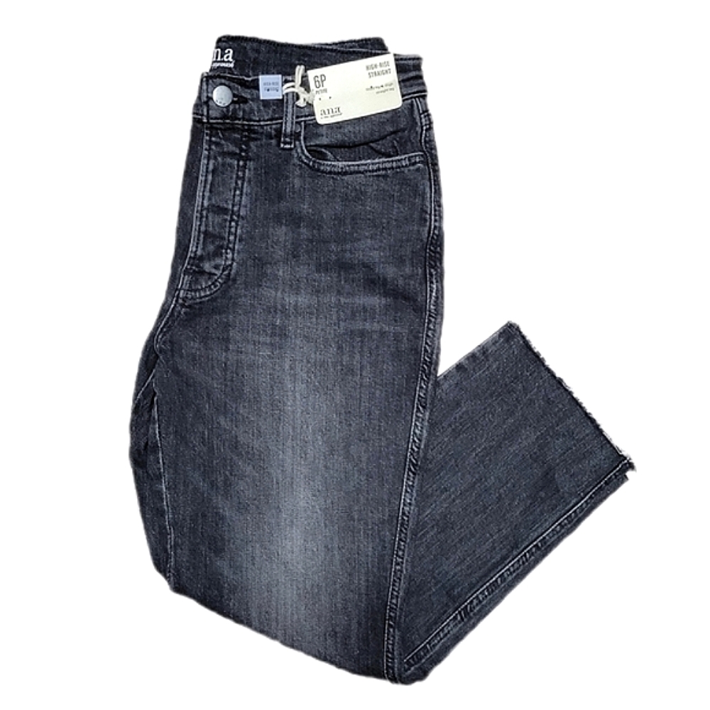 a.n.a. High Rise Straight Leg Jeans Size 6 Petite